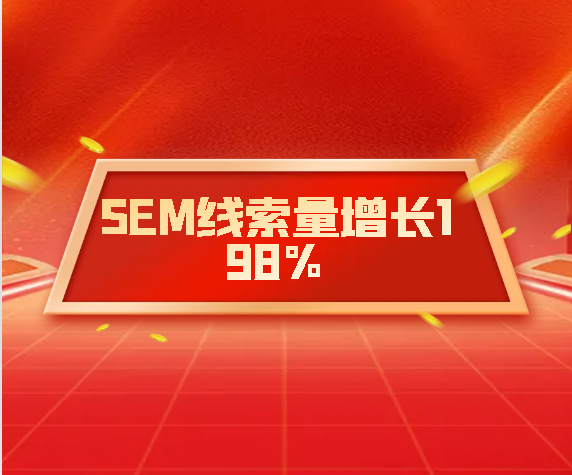 幫助行業(yè)龍頭SEM線索量增長198%，線索有效率增長260%