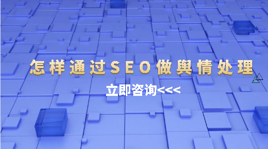 怎樣通過SEO做輿情處理