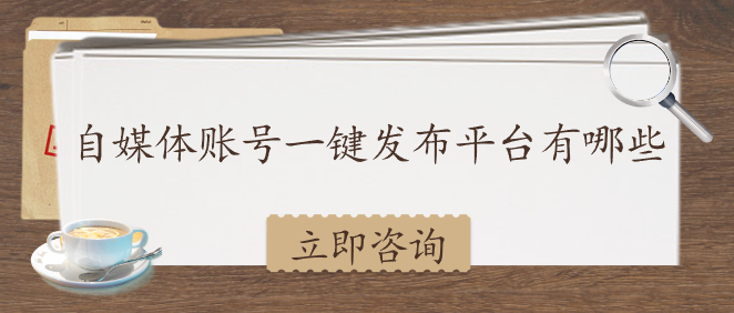 自媒體賬號(hào)一鍵發(fā)布平臺(tái)有哪些