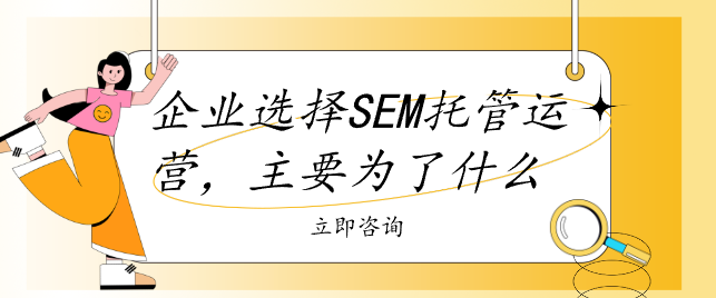 企業(yè)選擇SEM托管運(yùn)營(yíng)，主要為了什么