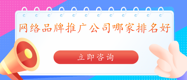 網(wǎng)絡(luò)品牌推廣公司哪家排名好