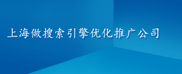 上海做搜索引擎優(yōu)化推廣公司