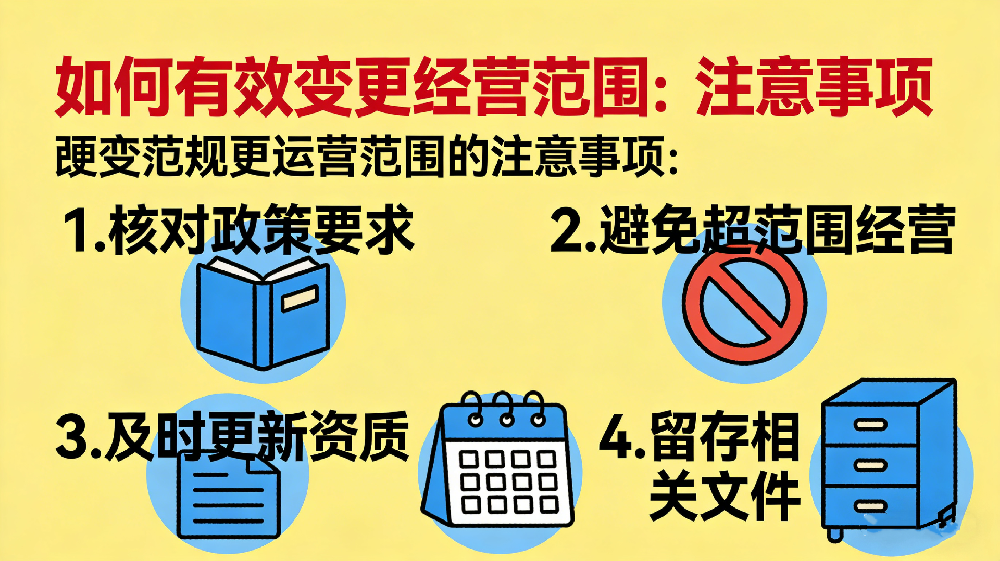 如何有效變更經(jīng)營范圍：步驟、注意事項與成功策略
